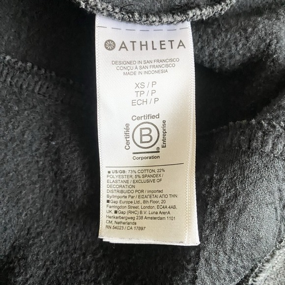 Athleta Retroplush Bomber Jacket Women XS Charcoal Gray Athleisure Full Zip Coat - Picture 11 of 13